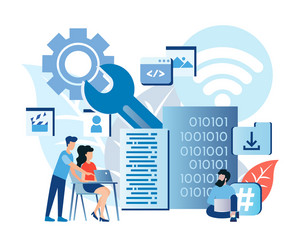 programming education software customization vector image