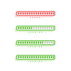 isolated loading or error slider bar element vector image