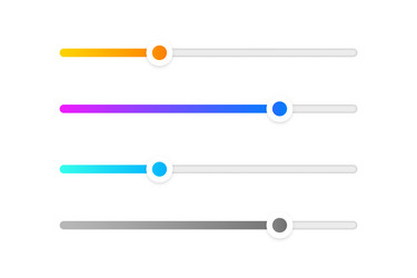 isolated colorful loading process bar element vector image