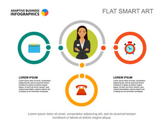 two points project process chart template vector image