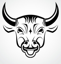 buffalo head tribal Vector Image