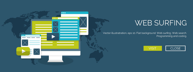 flat background coding vector image
