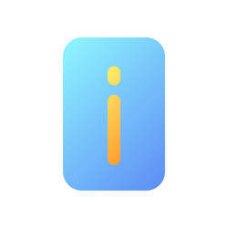 information pixel perfect flat gradient color ui vector image