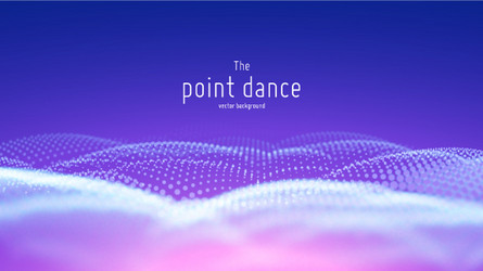 abstract particle wave points array vector image