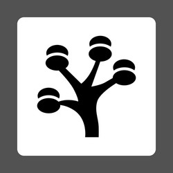 Money tree icon from commerce buttons overcolor vector