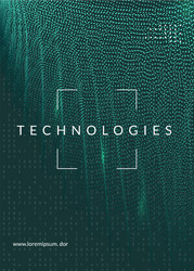 big data background technology for visualization vector image