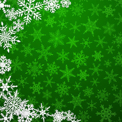 Christmas background of snowflakes vector