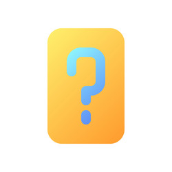 faq pixel perfect flat gradient color ui icon vector image