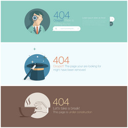 website design template element page not found vector image