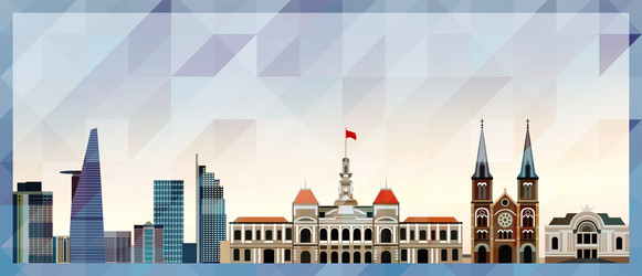 Ho Chi Minh City Skyline Vector Image