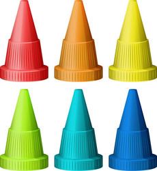 Safety traffic hats vector