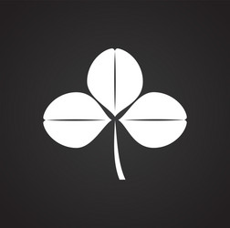 clover icon on background for graphic and web vector image