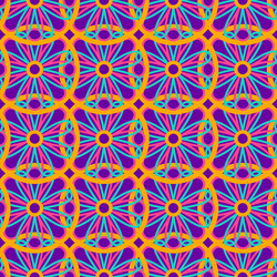 flower diwali circle seamless pattern vector