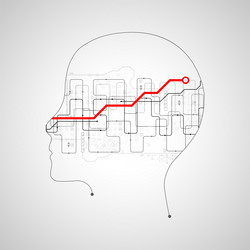 artificial intelligence ai and big data concept vector image