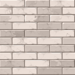 White brick wall texture seamless pattern Vector Image