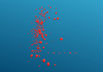 floating liquid blobs abstract colorful banner vector image