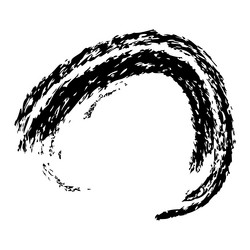 frame from crayon effect circle shape simple hand vector image