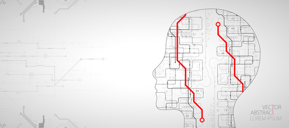 artificial intelligence ai and big data concept vector image