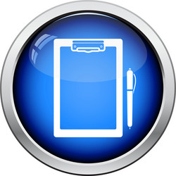 Tablet and pen icon vector