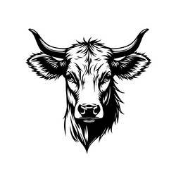 highland cow outline Vector Image