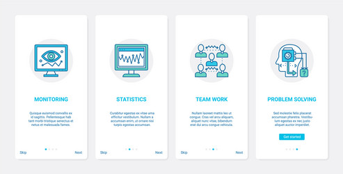 seo optimization to solve website problems ux ui vector image