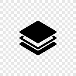 Layer Stack Template Vector Stack layers with black color Royalty Free Vector Image