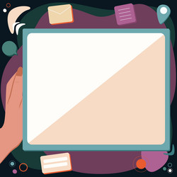abstract deleting browser history editing vector image