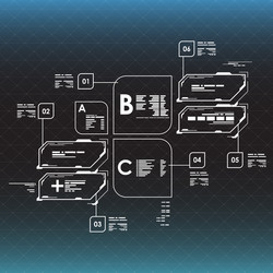 Modern UI Display Elements vector image
