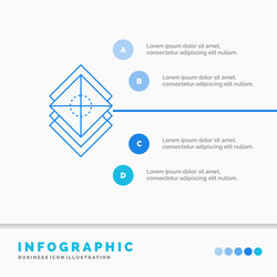 arrange design layers stack layer infographics vector image