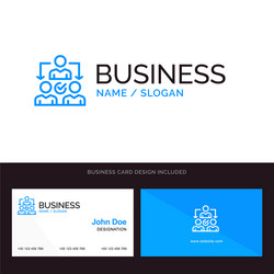 assignment delegate delegating distribution blue vector image