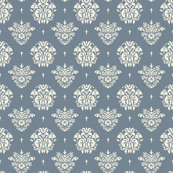 baroque blue and beige background vector