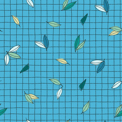 seamless pattern with tree branches and leaves vector image
