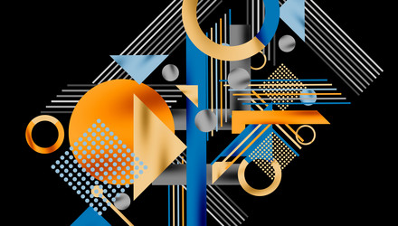 geometric background showcasing sharp lines vector image
