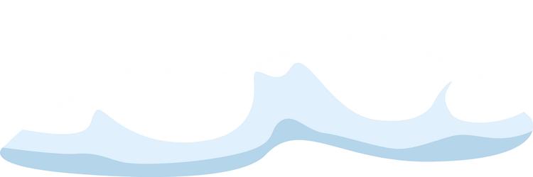 light blue wave flowing smoothly creating vector image