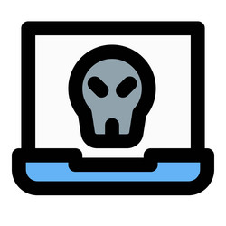 malicious software exploiting the computer system vector image
