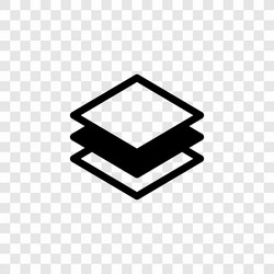 Layer Stack Template Vector Stack layers with black color Royalty Free Vector Image