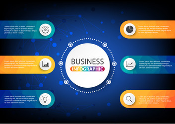 business data visualization process chart vector image