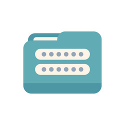 secure folder with password containing vector image