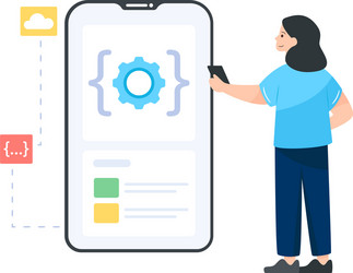 api testing vector image