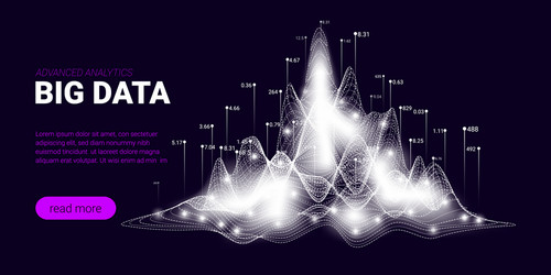 big data stream concept business analytics vector image