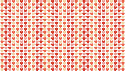 heart pattern with three colors background vector