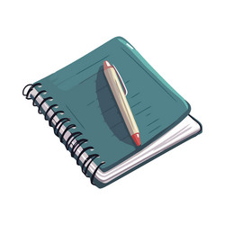 Notebook page for creative student sketching vector