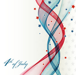 Patriotic American Independence Day Background Vector Image