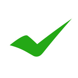 check mark icon of success and confirmation vector image