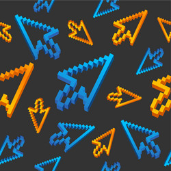 computer cursor arrows vintage pattern background vector image