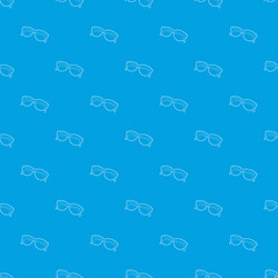 Sunglasses pattern seamless blue vector