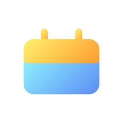 calendar pixel perfect flat gradient color ui icon vector image