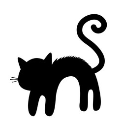 Black Cat Arched Back Vector Images (over 100)