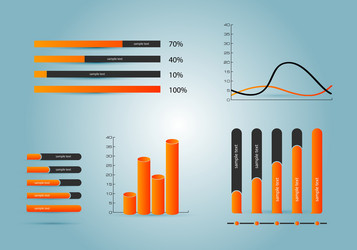 Data Visualization Components vector image