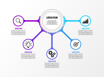 infographic design template with options steps vector image